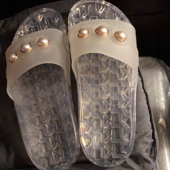 NWOT!!! Clear Karl Lagerfeld Slides!!!Size 8 - Picture 2 of 4